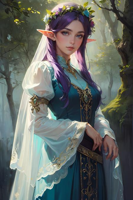 394759-29002787-oil painting,oil painting with brushstrokes,  masterpiece,best quality,1girl, cowboy shot of beautiful elf queen, purple hair, o.png